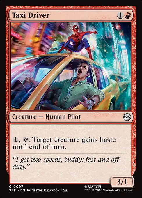 Taxi Driver — NM Foil [Marvel's Spider-Man]