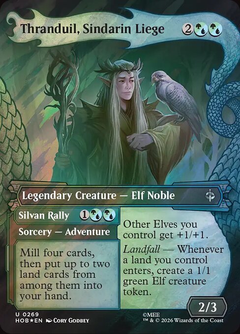 Thranduil, Sindarin Liege // Silvan Rally — NM Surge Foil [The Hobbit]