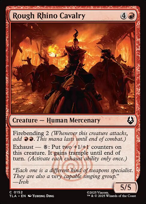 Rough Rhino Cavalry — NM Foil [Avatar: The Last Airbender]