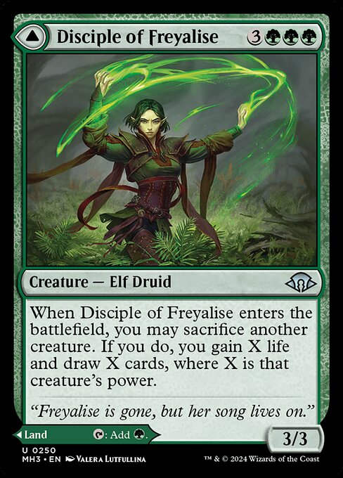 Disciple of Freyalise // Garden of Freyalise — NM [Modern Horizons 3]