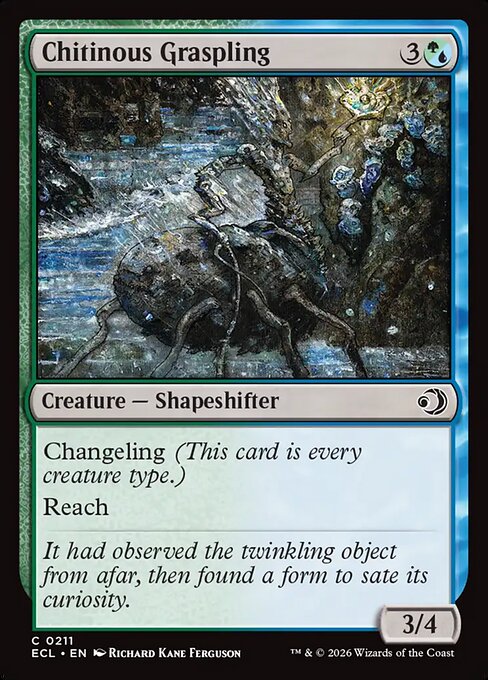 Chitinous Graspling — NM Foil [Lorwyn Eclipsed #211]