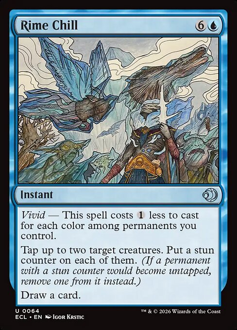 Rime Chill — NM Foil [Lorwyn Eclipsed #64]