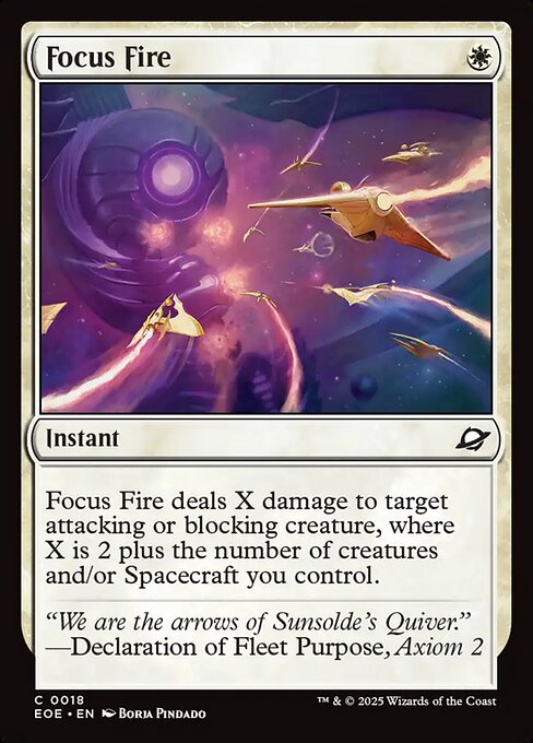 Focus Fire — NM Foil [Edge of Eternities]