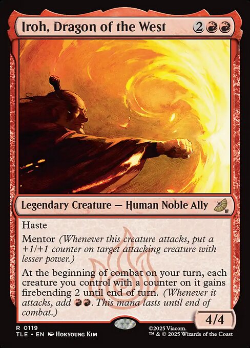 Iroh, Dragon of the West — NM Foil [Avatar: The Last Airbender Eternal]