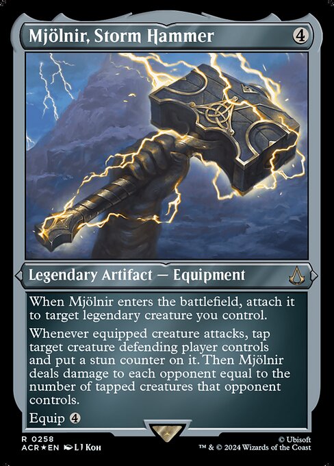 Mjölnir, Storm Hammer — NM Etched Foil [Assassin's Creed]