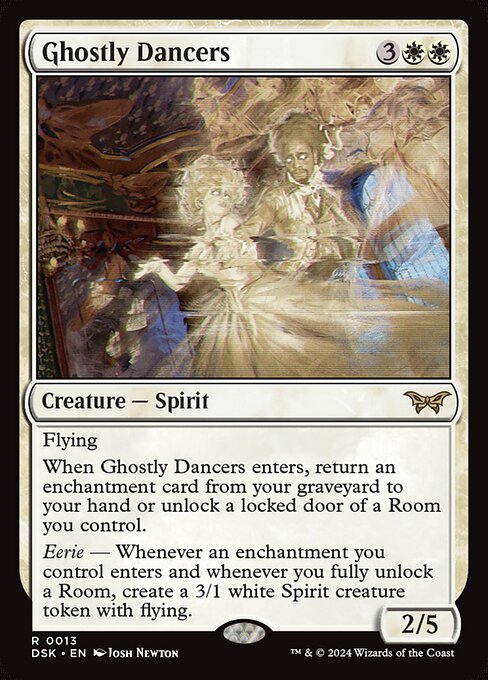 Ghostly Dancers — NM [Duskmourn: House of Horror]