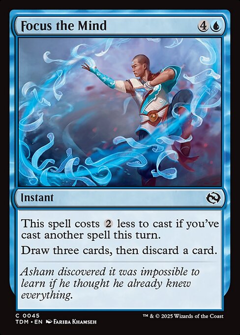 Focus the Mind — NM Foil [Tarkir: Dragonstorm]