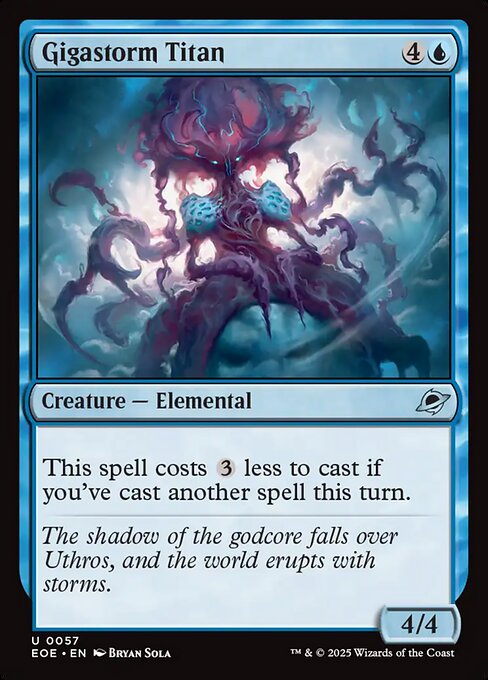Gigastorm Titan — NM Foil [Edge of Eternities]