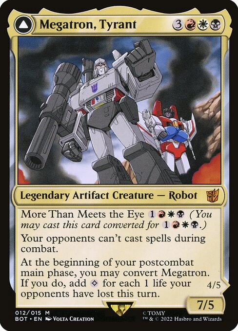 Megatron, Tyrant // Megatron, Destructive Force — NM [Transformers]
