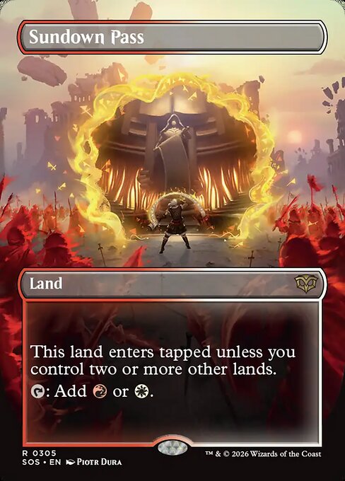 Sundown Pass — NM Foil [Secrets of Strixhaven]