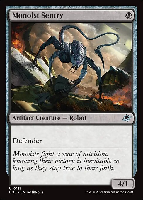 Monoist Sentry — NM Foil [Edge of Eternities]