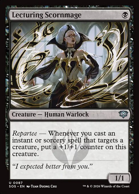 Lecturing Scornmage — NM Foil [Secrets of Strixhaven]