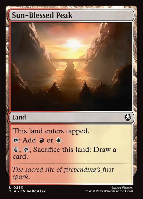 Sun-Blessed Peak — NM Foil [Avatar: The Last Airbender]