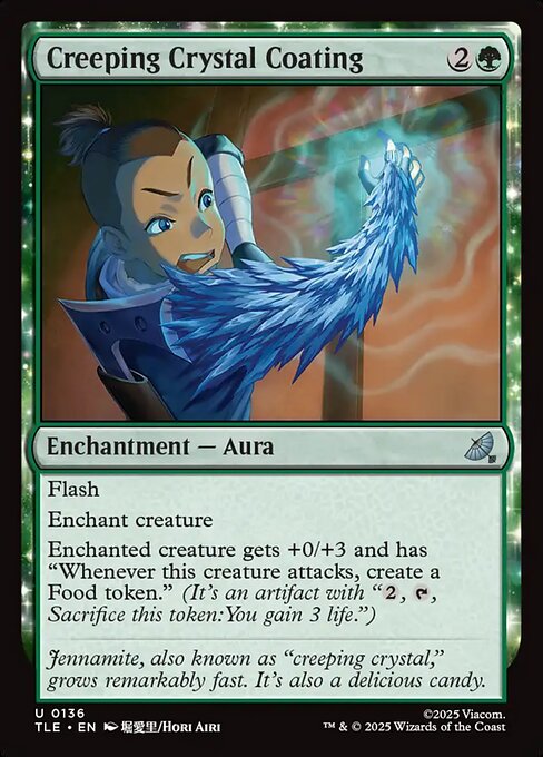 Creeping Crystal Coating — NM Foil [Avatar: The Last Airbender Eternal]