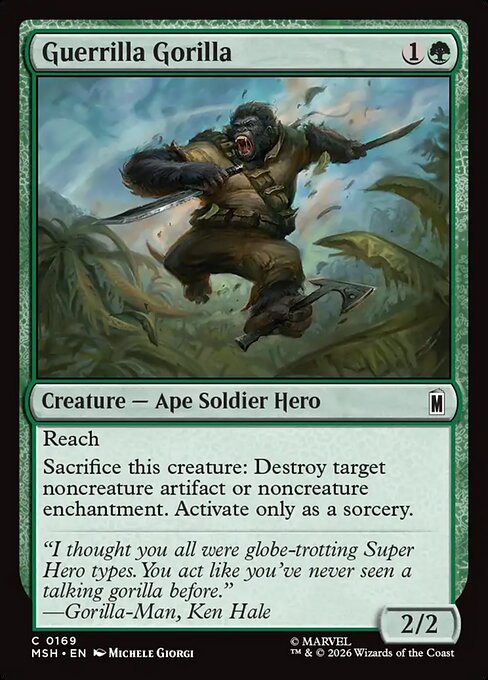 Guerrilla Gorilla — NM Foil [Marvel Super Heroes]