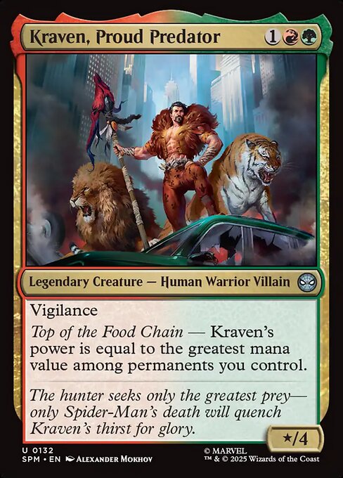 Kraven, Proud Predator — NM Foil [Marvel's Spider-Man]