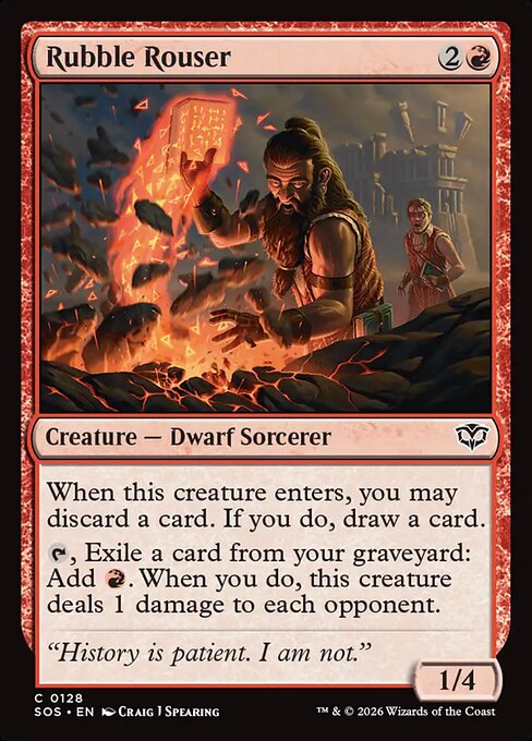 Rubble Rouser — NM Foil [Secrets of Strixhaven]