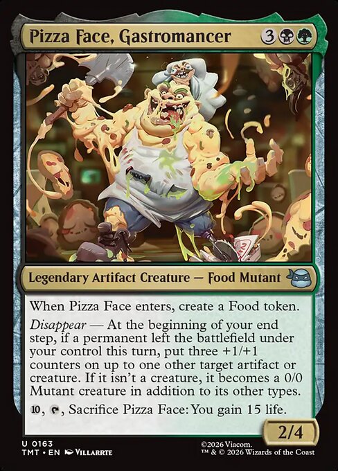 Pizza Face, Gastromancer — NM Foil [Teenage Mutant Ninja Turtles]
