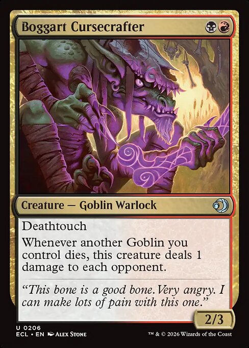 Boggart Cursecrafter — NM Foil [Lorwyn Eclipsed #206]