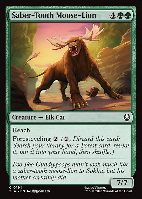 Saber-Tooth Moose-Lion — NM Foil [Avatar: The Last Airbender]