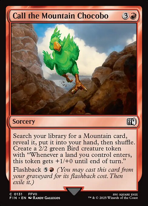 Call the Mountain Chocobo — NM Foil [Final Fantasy]