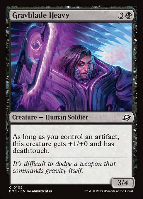 Gravblade Heavy — NM Foil [Edge of Eternities]