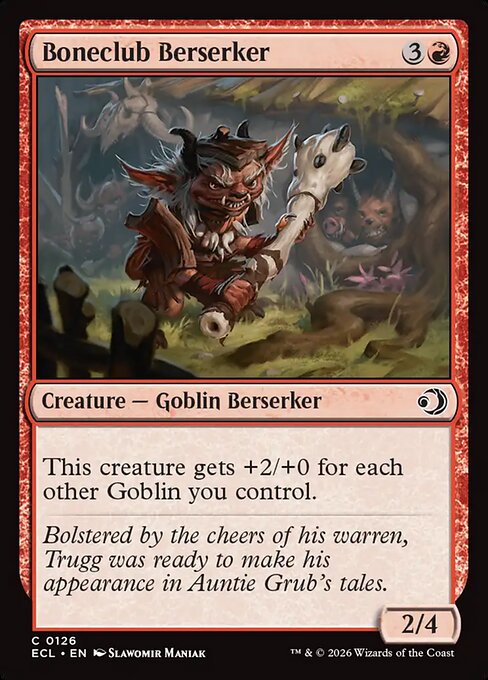 Boneclub Berserker — NM Foil [Lorwyn Eclipsed #126]