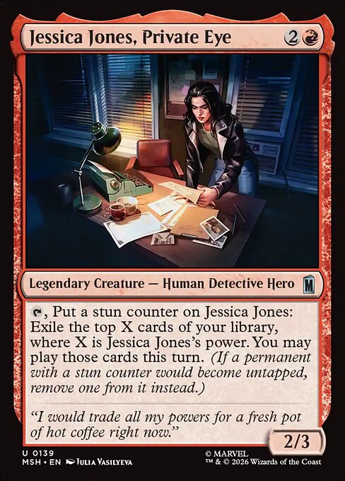 Jessica Jones, Private Eye — NM Foil [Marvel Super Heroes]