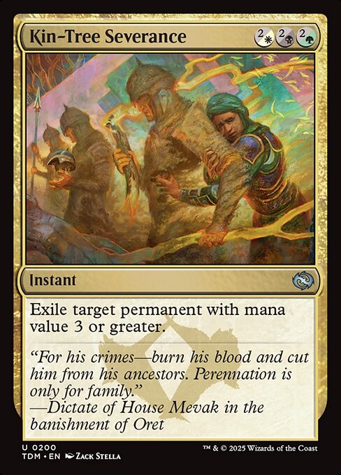 Kin-Tree Severance — NM Foil [Tarkir: Dragonstorm]