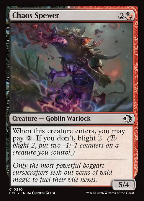Chaos Spewer — NM Foil [Lorwyn Eclipsed #210]