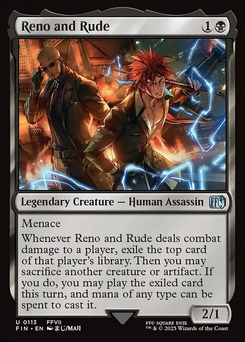 Reno and Rude — NM Foil [Final Fantasy]