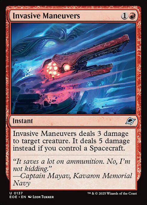 Invasive Maneuvers — NM Foil [Edge of Eternities]