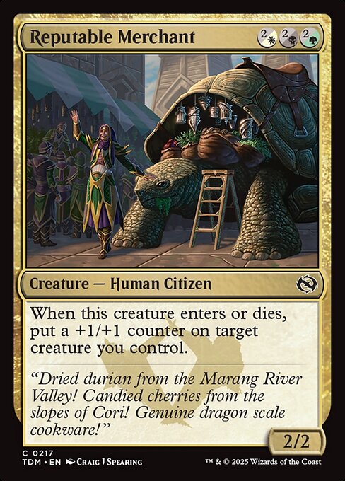 Reputable Merchant — NM Foil [Tarkir: Dragonstorm]