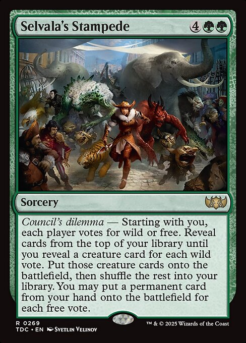 Selvala's Stampede — NM [Tarkir: Dragonstorm Commander]