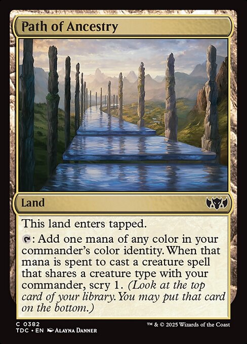 Path of Ancestry — NM [Tarkir: Dragonstorm Commander]