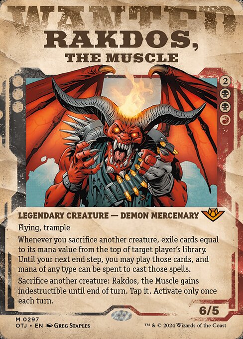 Rakdos, the Muscle — NM [Outlaws of Thunder Junction]