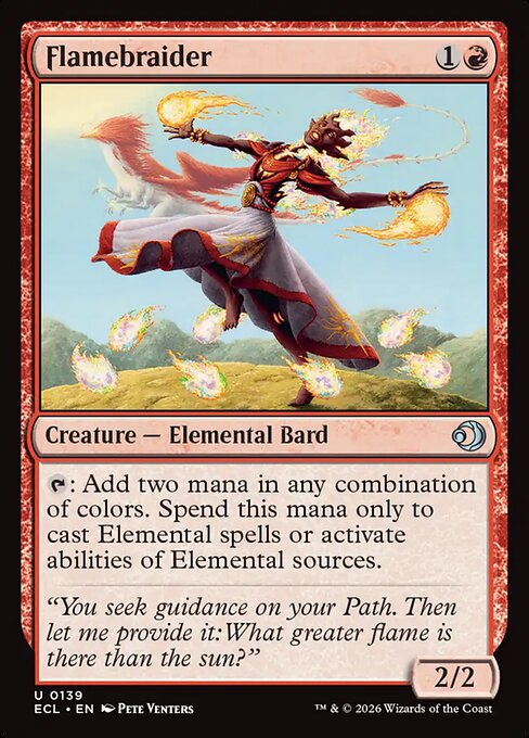 Flamebraider — NM Foil [Lorwyn Eclipsed #139]