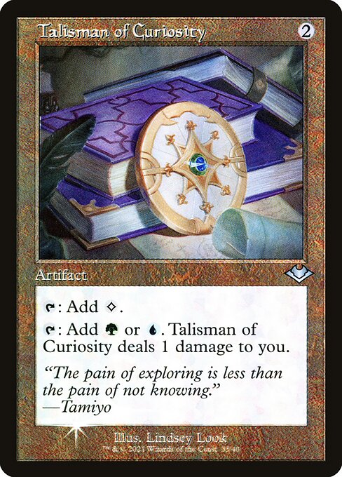 Talisman of Curiosity — NM Foil [Modern Horizons 1 Timeshifts]