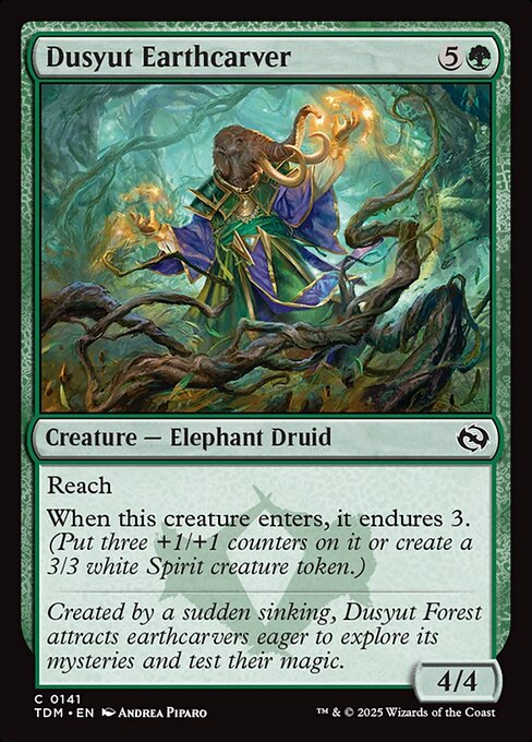 Dusyut Earthcarver — NM Foil [Tarkir: Dragonstorm]
