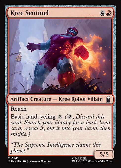 Kree Sentinel — NM Foil [Marvel Super Heroes]