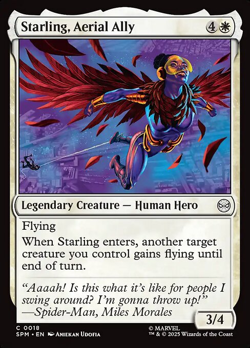 Starling, Aerial Ally — NM Foil [Marvel's Spider-Man]