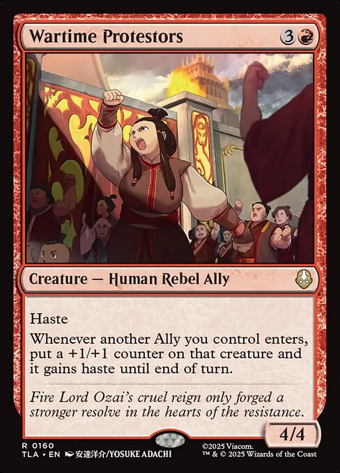 Wartime Protestors — NM [Avatar: The Last Airbender]