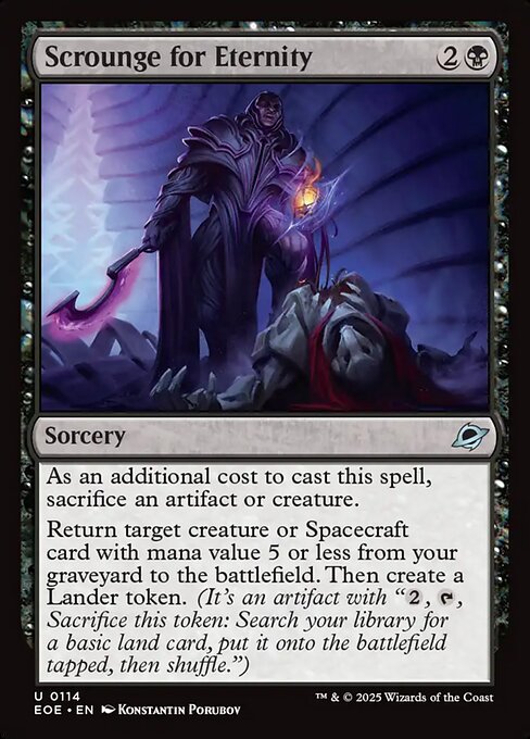 Scrounge for Eternity — NM Foil [Edge of Eternities]