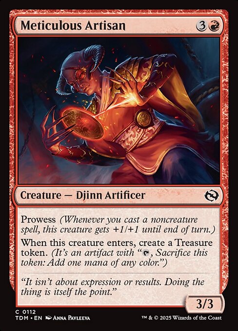 Meticulous Artisan — NM Foil [Tarkir: Dragonstorm]