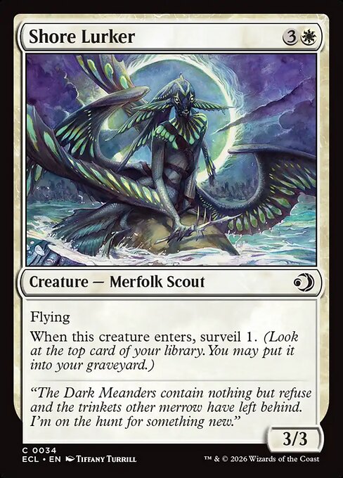 Shore Lurker — NM Foil [Lorwyn Eclipsed #34]