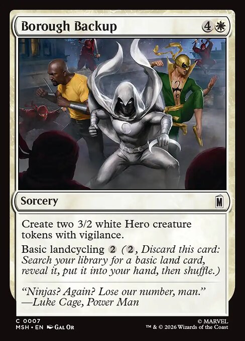 Borough Backup — NM Foil [Marvel Super Heroes]