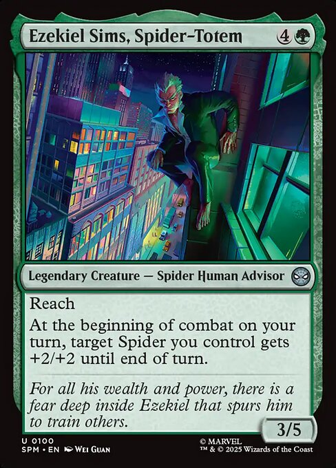 Ezekiel Sims, Spider-Totem — NM Foil [Marvel's Spider-Man]