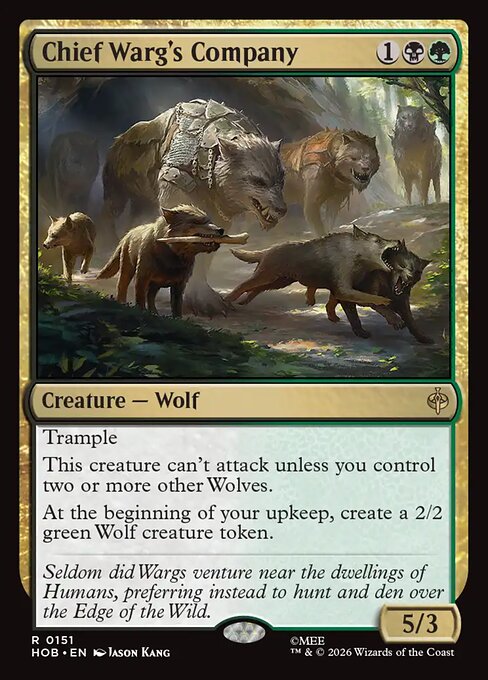 Chief Warg's Company — NM [The Hobbit]