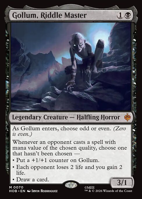 Gollum, Riddle Master — NM Foil [The Hobbit]
