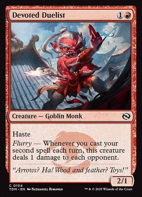 Devoted Duelist — NM Foil [Tarkir: Dragonstorm]